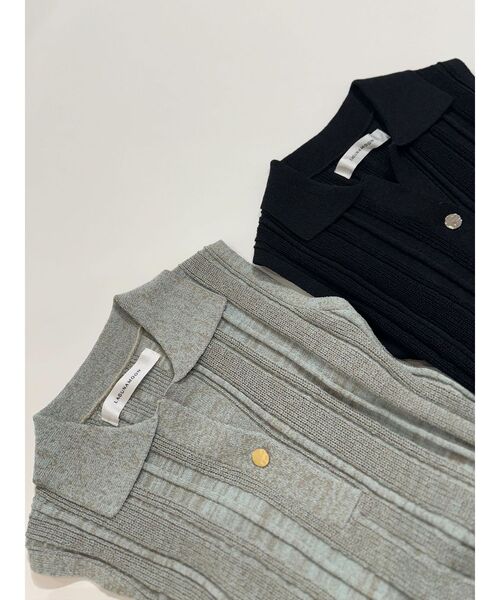 LAGUNAMOON（ラグナムーン）の「シャツカラーメランジニットワンピース（ワンピース・レディース・オレンジ/ミント/ブラック・SMALL/MEDIUM）」の21枚目の写真