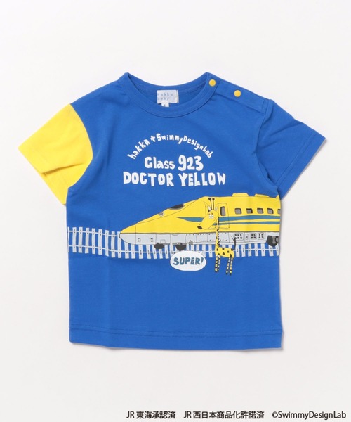 HAKKA BABY（ハッカベビー）の「[ベビー]乗り物プリントTシャツ（Tシャツ/カットソー・キッズ・イエロー/レッド/グリーン/ライトブルー/オフホワイト/ブルー・L）」の4枚目の写真