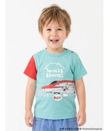 [ベビー]乗り物プリントTシャツ