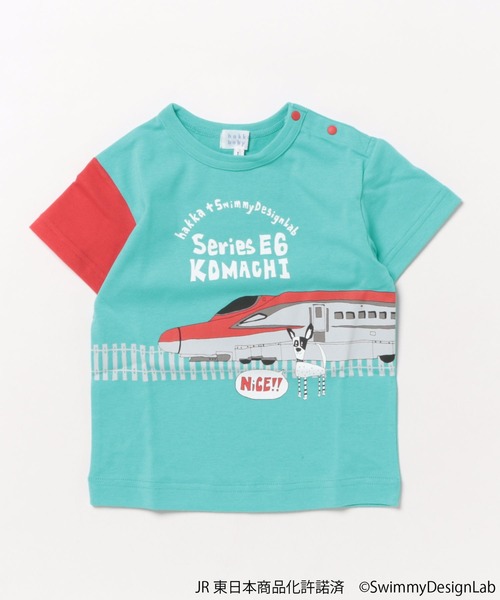 HAKKA BABY（ハッカベビー）の「[ベビー]乗り物プリントTシャツ（Tシャツ/カットソー・キッズ・イエロー/レッド/グリーン/ライトブルー/オフホワイト/ブルー・L）」の3枚目の写真