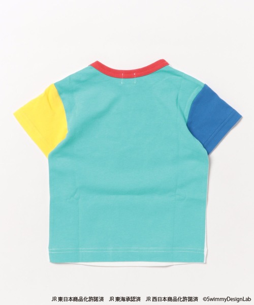HAKKA BABY（ハッカベビー）の「[ベビー]乗り物プリントTシャツ（Tシャツ/カットソー・キッズ・イエロー/レッド/グリーン/ライトブルー/オフホワイト/ブルー・L）」の7枚目の写真