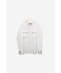 LOVE POMME POMME（ラブポムポム）の「Off-white Button Shirt Jacket（その他アウター）」