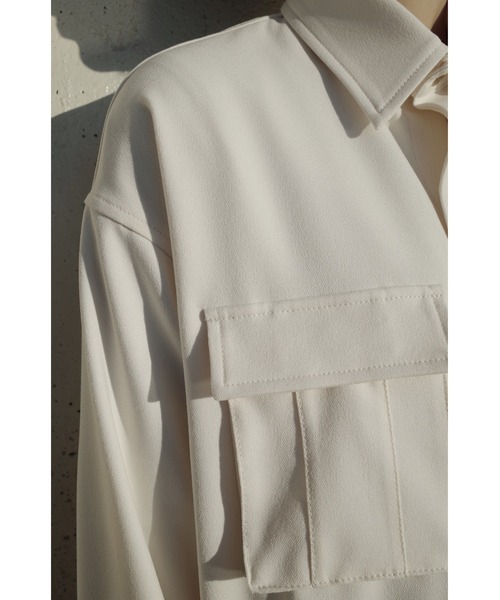 LOVE POMME POMME(ラブポムポム)の「Off-white Button Shirt Jacket(その他アウター・レディース・ホワイト・FREE)」の5枚目の写真