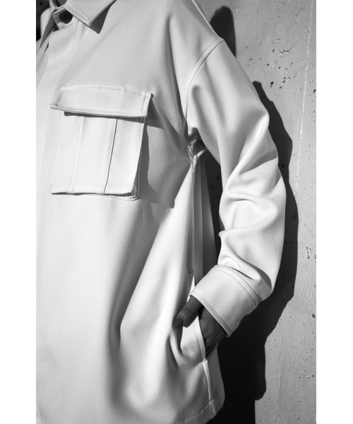 LOVE POMME POMME(ラブポムポム)の「Off-white Button Shirt Jacket(その他アウター・レディース・ホワイト・FREE)」の4枚目の写真