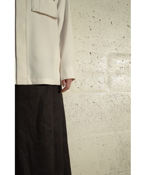 LOVE POMME POMME(ラブポムポム)の「Off-white Button Shirt Jacket(その他アウター・レディース・ホワイト・FREE)」の6枚目の写真