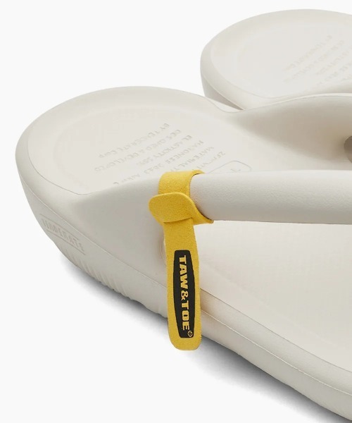 TAW&TOE(トーアンドトー)の「TAW&TOE/トーアンドトー/ZEROVITY Flip Flop OG サンダル(サンダル・メンズ・ホワイト系2/ブラック・M/2XL/L/XL)」の8枚目の写真