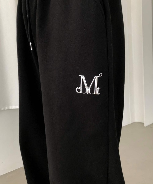 【MUCENT】LASH L LOGO JOGGER SWEAT WIDE PANTS(全6タイプ) MUSINSA | MUCENT Rash Metal Logo Jogger Sweat Wide Pants (4