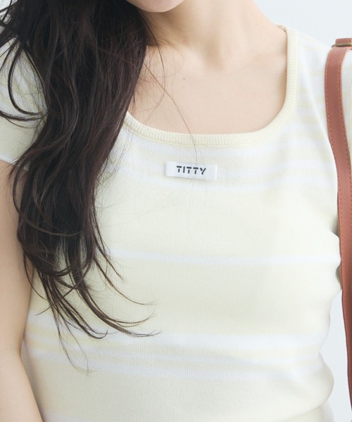 シュガーラインティー（Tシャツ/カットソー）｜TITTY&CO.（ティ