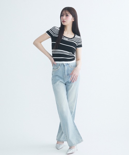 シュガーラインティー（Tシャツ/カットソー）｜TITTY&CO.（ティ