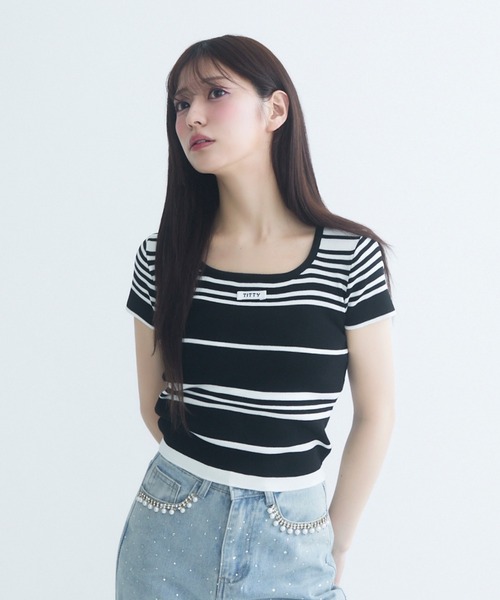 It出品です。 シュガーラインティー（Tシャツ/カットソー）｜TITTY&CO.（ティティー