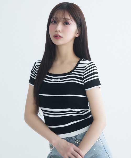 小物 Lin Lin シュガーラインティー（Tシャツ/カットソー）｜TITTY&CO.（ティ