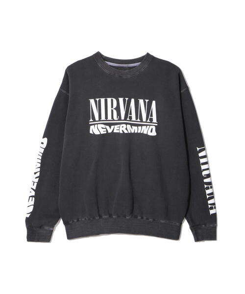 注目ブランドのギフト NIRVANA/ニルヴァーナ/NEVERMIND SWEAT CREW/コラボスウェット トップス