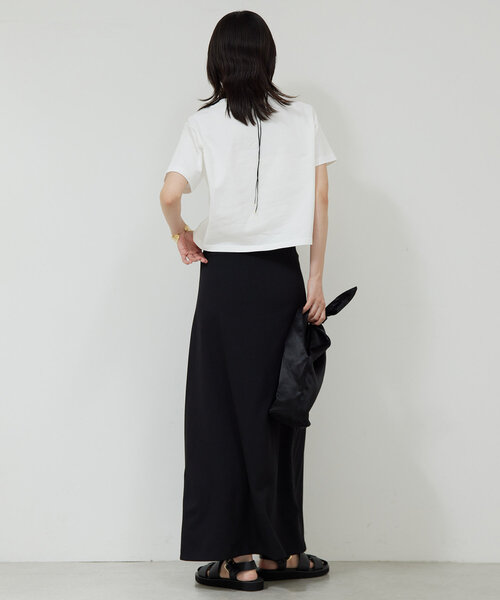 GALLARDAGALANTE（ガリャルダガランテ）の「クロップドTシャツ（Tシャツ/カットソー・レディース・ブラック/ホワイト・FREE）」の4枚目の写真