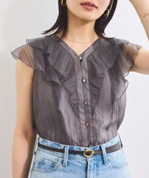 VIS | シアーフリルブラウス(シャツ/ブラウス)