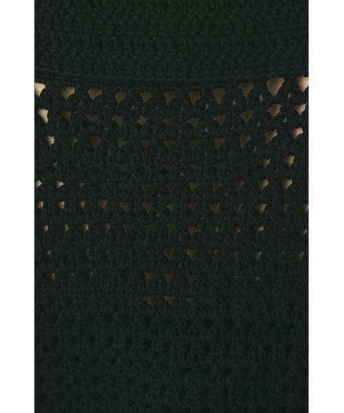 STYLEMIXER（スタイルミキサー）の「ハンドメイドクロシェニット（ニット/セーター・レディース・ライム/アイボリー/ブラック・FREE）」の15枚目の写真