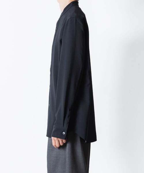 ATTACHMENT(アタッチメント)の「PE コンパクトツイル バンドカラー ドレスシャツ / PE COMPACT TWILL BAND COLLAR DRESS SHIRT(シャツ/ブラウス・メンズ・グレー系/ブラック/ネイビー/ホワイト・3/2/1)」の22枚目の写真