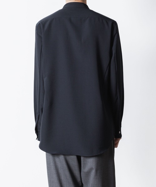 ATTACHMENT(アタッチメント)の「PE コンパクトツイル バンドカラー ドレスシャツ / PE COMPACT TWILL BAND COLLAR DRESS SHIRT(シャツ/ブラウス・メンズ・グレー系/ブラック/ネイビー/ホワイト・3/2/1)」の21枚目の写真