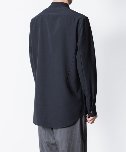 ATTACHMENT(アタッチメント)の「PE コンパクトツイル バンドカラー ドレスシャツ / PE COMPACT TWILL BAND COLLAR DRESS SHIRT(シャツ/ブラウス・メンズ・グレー系/ブラック/ネイビー/ホワイト・3/2/1)」の20枚目の写真