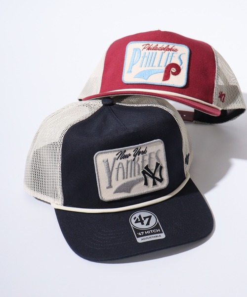 '47(フォーティーセブン)の「MLB公認 ’47BRAND PHILLIESS COOPERSTOWN EMMETT HITCH メッシュキャップ(キャップ・メンズ・ロイヤルブルー/ネイビー/レッド/ネイビー系・FREE)」の2枚目の写真