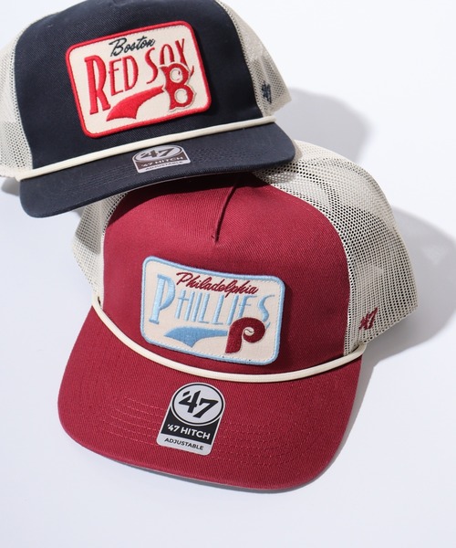 '47(フォーティーセブン)の「MLB公認 ’47BRAND PHILLIESS COOPERSTOWN EMMETT HITCH メッシュキャップ(キャップ・メンズ・ロイヤルブルー/ネイビー/レッド/ネイビー系・FREE)」の4枚目の写真