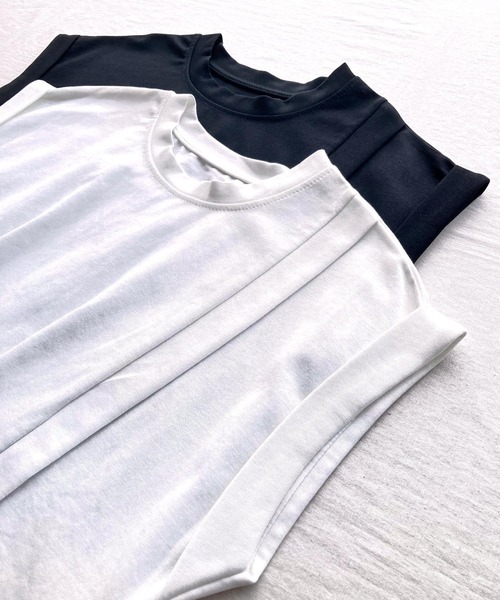 セール】アシメスリットデザインプルオーバー（Tシャツ