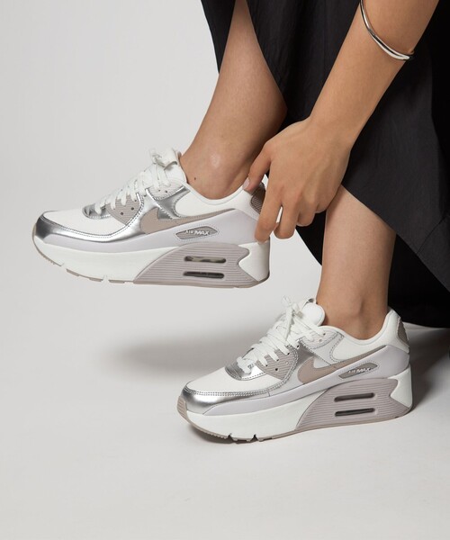 24.0】NIKE ナイキ エア マックス 90 LV8 厚底 新品 シルバー NIKE公式】ナイキ エア マックス 90 LV8 ウィメンズシューズ