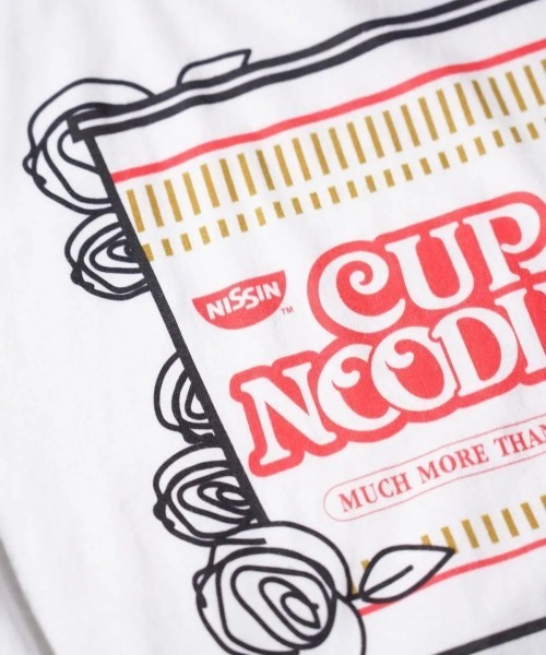 THRIFTY LOOK（スリフティールック）の「THRIFTY LOOK / THRIFTY "CUP NOODLES" TEE カップヌードル　日清（Tシャツ/カットソー・メンズ・ブラック/ホワイト/ホワイト系1・LARGE/X-LARGE/MEDIUM）」の13枚目の写真