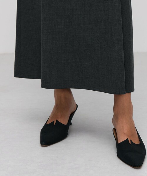 BACCA(バッカ)の「ウールトロピカル フレアスカート(スカート・レディース・チャコールグレー・34/36)」の8枚目の写真