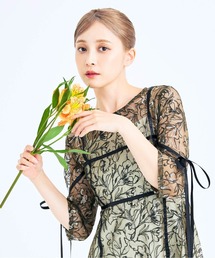 CELEN（セレン）の「【オケージョンドレス/結婚式/お呼ばれ】マルチway フラワーオーガンジーワンピース（ドレス）」