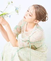 CELEN（セレン）の「【オケージョンドレス/結婚式/お呼ばれ】マルチway フラワーオーガンジーワンピース（ドレス）」