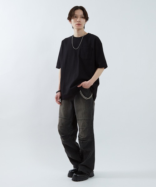 improves(インプローブス)の「ミドルライズ ワイドジーンズ(デニムパンツ・メンズ・ブルー/ブラック・LARGE/MEDIUM/SMALL)」の16枚目の写真