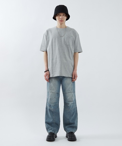 improves(インプローブス)の「ミドルライズ ワイドジーンズ(デニムパンツ・メンズ・ブルー/ブラック・LARGE/MEDIUM/SMALL)」の5枚目の写真