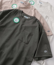【71】【DISCUS/ディスカス】オーバルワッペンワンポイント刺繍&ピスネームタグデザイン クールマックス 半袖ポケットTシャツ/ブランドロゴ/コンパクトTシャツ