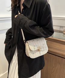 CELEN（セレン）の「2WAY フラワーショルダーサドルバッグ かごバッグ【浴衣小物/かごバッグ】（かごバッグ）」