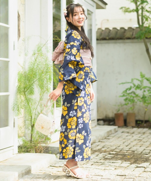 CELEN（セレン）の「【浴衣小物/かごバッグ】2WAY フラワーショルダーサドルバッグ かごバッグ（和装小物・レディース・ベージュ/アイボリー・FREE）」の20枚目の写真