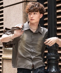 kutir（クティール）の「VINTAGELIKE RAYON CROPPED SHIRT／ヴィンテージライクレーヨンクロップドシャツ（シャツ/ブラウス）」