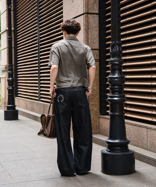 kutir(クティール)の「VINTAGELIKE RAYON CROPPED SHIRT/ヴィンテージライクレーヨンクロップドシャツ(シャツ/ブラウス・メンズ・ブラウン/グレー/ブラック・MEDIUM/LARGE)」の12枚目の写真