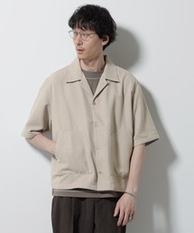 ネップツイルポケットシャツ 半袖