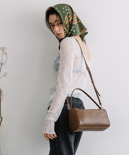 Beau're（ヴュレ）の「BEAURE Simple ボストン Bag（ボストンバッグ・レディース・ペールイエロー/ブラウン/ブラック・FREE）」の3枚目の写真