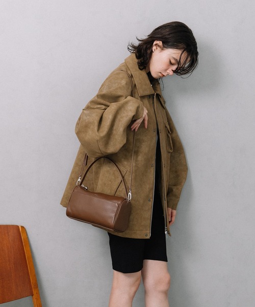 Beau're（ヴュレ）の「BEAURE Simple ボストン Bag（ボストンバッグ・レディース・ペールイエロー/ブラウン/ブラック・FREE）」の6枚目の写真