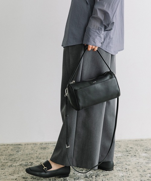 Beau're（ヴュレ）の「BEAURE Simple ボストン Bag（ボストンバッグ・レディース・ペールイエロー/ブラウン/ブラック・FREE）」の12枚目の写真