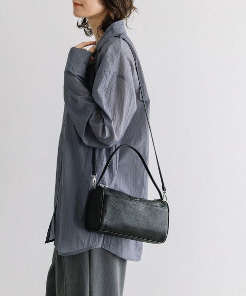 Beau're（ヴュレ）の「BEAURE Simple ボストン Bag（ボストンバッグ・レディース・ペールイエロー/ブラウン/ブラック・FREE）」の14枚目の写真