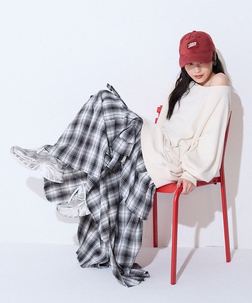 JEANASIS（ジーナシス）の「ロゴウォッシュドCAP/499165（キャップ・レディース・レッド系その他/ブラウン系その他/ブラック系その他・FREE）」の9枚目の写真