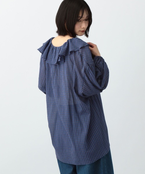 セール】《高山都さんコラボ》コットン柄アソートフリルブラウス