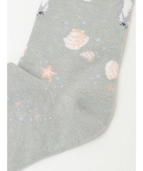 PINK HOUSE（ピンクハウス）の「さざ波とねこ柄ソックス（ソックス/靴下・レディース・ピンク/ライトブルー/アイボリー/ネイビー/グレー・フリー）」の21枚目の写真