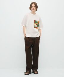 caban（キャバン）の「CABaN フィッシュジャカード ハーフスリーブプル