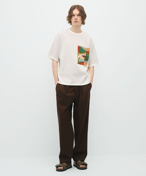 caban(キャバン)の「CABaN フィッシュジャカード ハーフスリーブプルオーバー(ニット/セーター・メンズ・ブラック系その他/ホワイト系その他・M/S)」の3枚目の写真