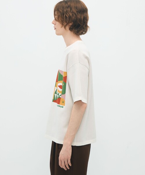 caban(キャバン)の「CABaN フィッシュジャカード ハーフスリーブプルオーバー(ニット/セーター・メンズ・ブラック系その他/ホワイト系その他・M/S)」の5枚目の写真