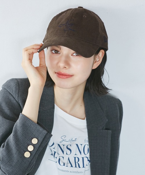 EK BY NEW ERA（イーケーバイニューエラ）の「【NEW ERA(R)/ニューエラ別注】920CS MICRO CORDUROYCAP/リンクコーデ（キャップ・レディース・ネイビー/ブラウン/オフホワイト・FREE）」の3枚目の写真