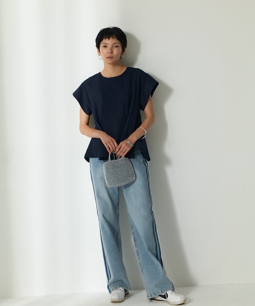 tシャツ 「Daily Luxe」ペプラムトップス レディース セール】【Daily Luxe】ペプラムトップス（Tシャツ/カットソー